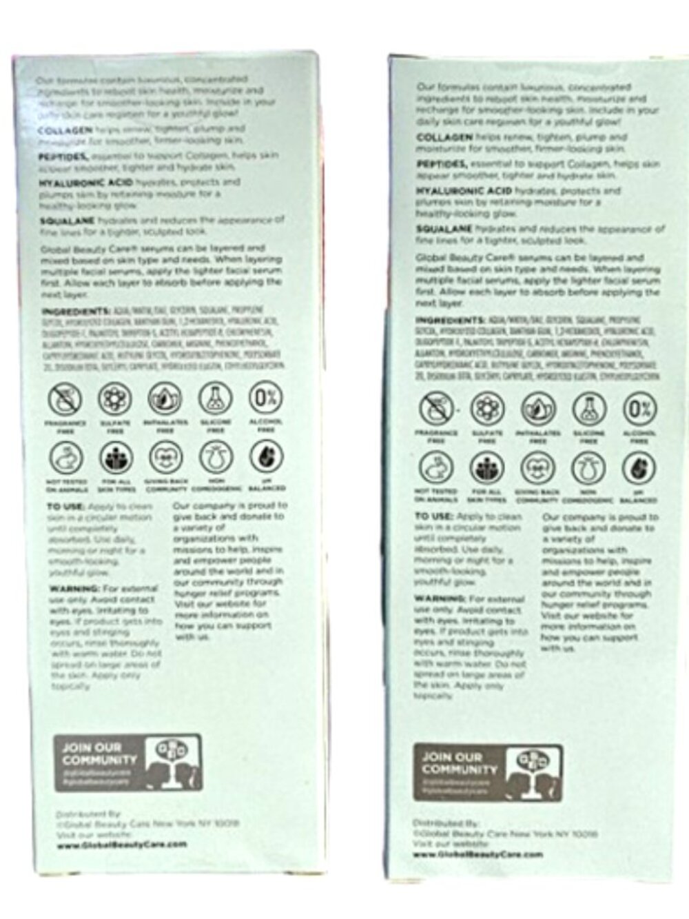 Global Beauty Care Smooth & Lift Collagen Facial Serum Skincare (Pack of 2) - Picture 2 of 10